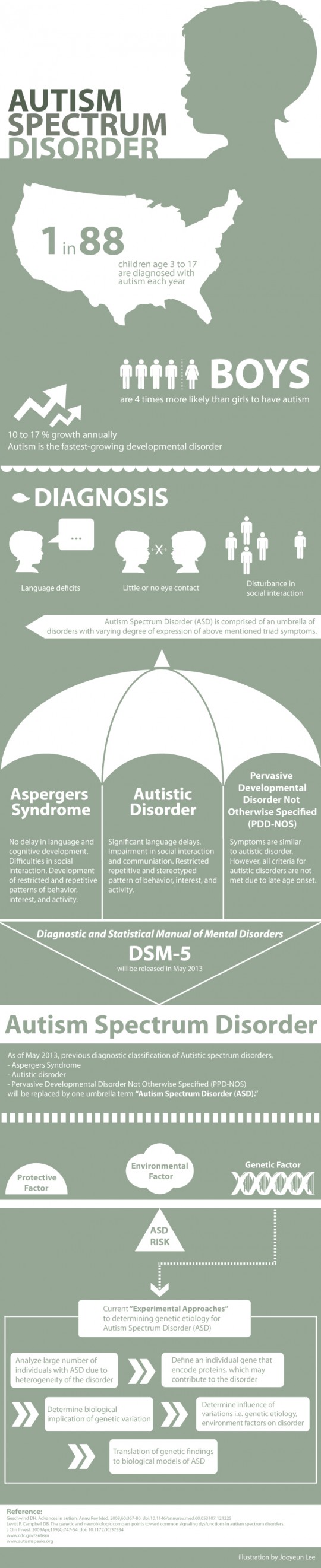autism spectrum disorder in the US - informative sheet